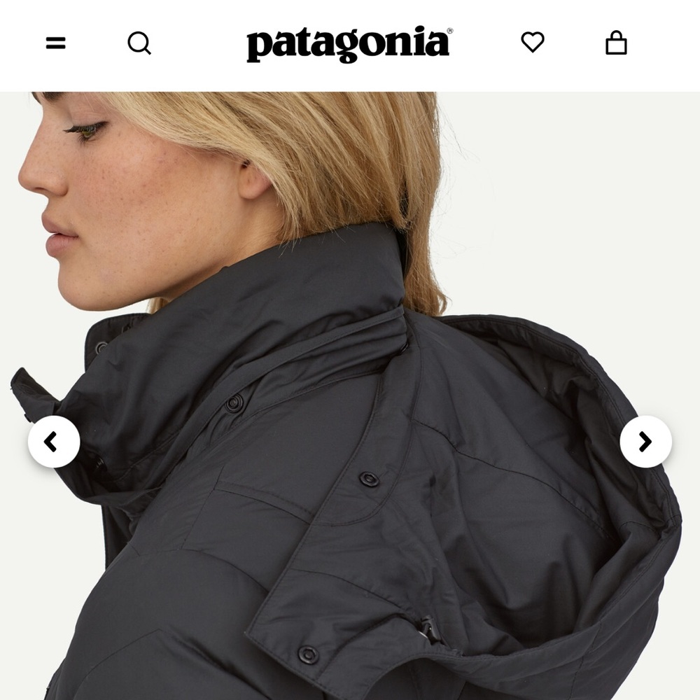 Woman’s Black Patagonia Down With It Jacket